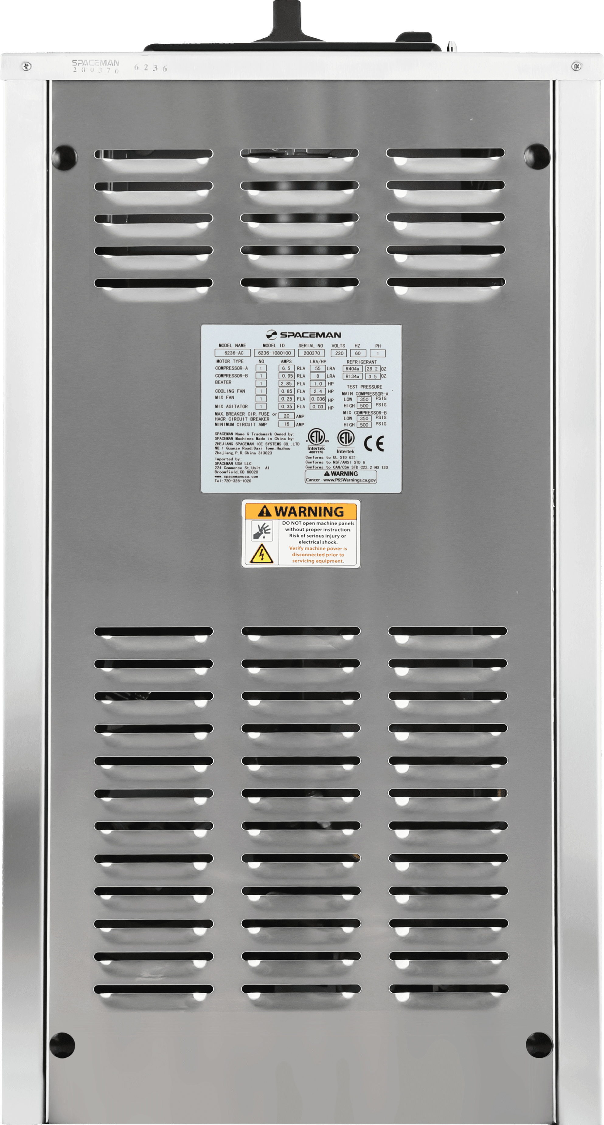 Frozen Yogurt + Ice Cream Machine – Spaceman 6235-C – Counter Top