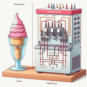 Installing a Spaceman 6378-C single-phase soft serve machine in a building with a three-phase power supply is straightforward